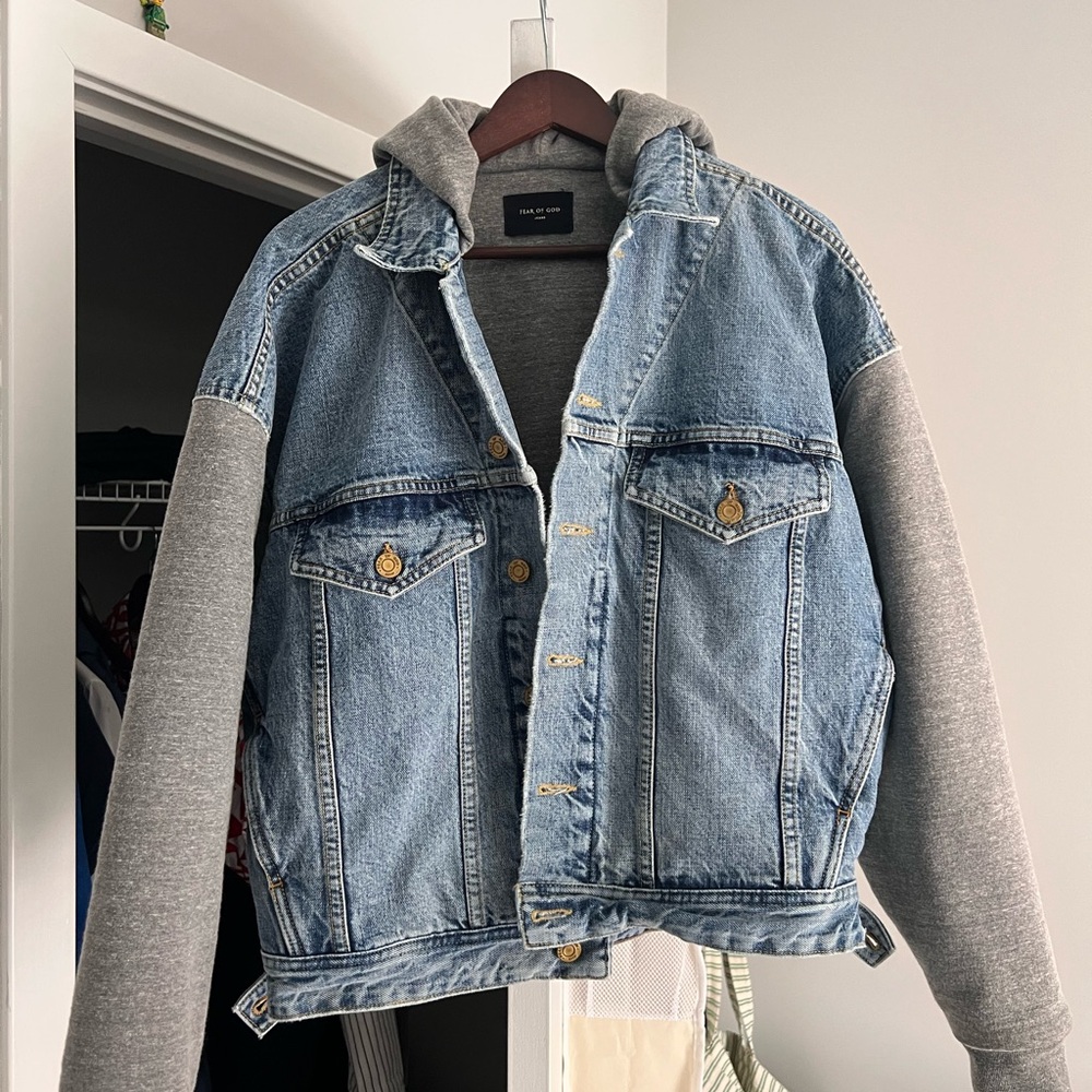Fear of God mainline hooded denim jacket